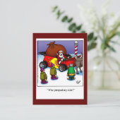 Weihnachts-Spaß Postkarte (Stehend Vorderseite)