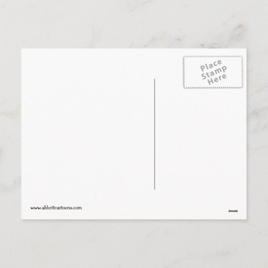 Weihnachts-Spaß Postkarte (Rückseite)