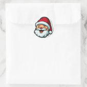 Weihnachts-Spaß Runder Aufkleber (Tasche)