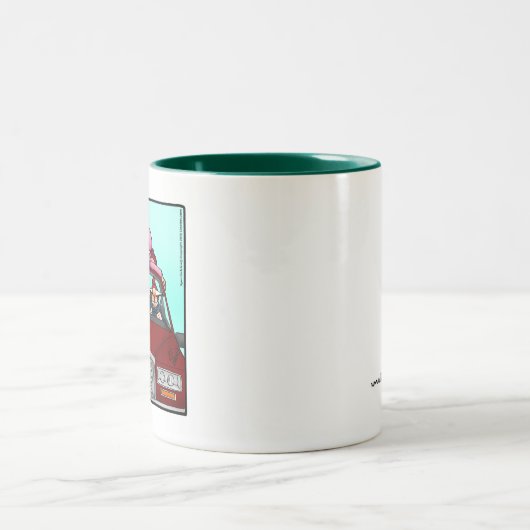 Weihnachts-Spaß-Tasse Zweifarbige Tasse (Mittel)