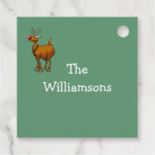 Weihnachts-Spaß Weihnachtsgeschenke Tags Geschenkanhänger (Rückseite)