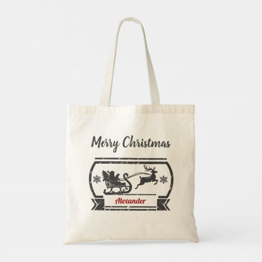 Weihnachts Special Delivery Tote Bag Tragetasche (Rückseite)