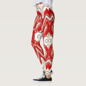 Weihnachts Special Rot weiß "Ratti_Creative_Arts Leggings (Links)