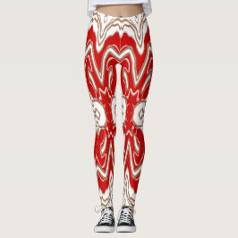 Weihnachts Special Rot weiß "Ratti_Creative_Arts Leggings