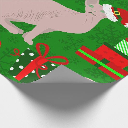 Weihnachts-Sphinx Geschenkpapier (Ecke)