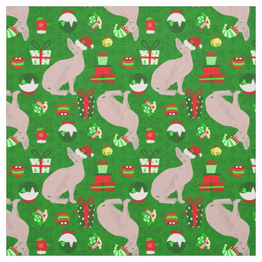 Weihnachts-Sphinx Stoff (Muster)