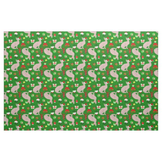 Weihnachts-Sphinx Stoff (Fat Quarter (45,7 x 55,9 cm))