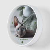 Weihnachts Sphynx Clock Uhr (Winkel)