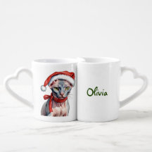 Weihnachts-Sphynx-Tasse Liebhaber