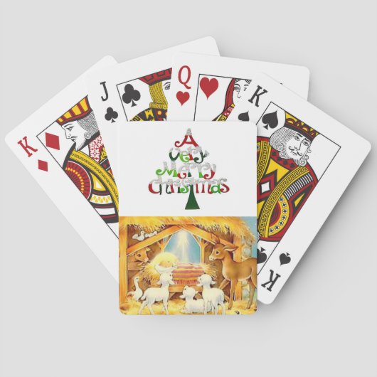 Weihnachts- Spielkarten-Deck Spielkarten (Rückseite)