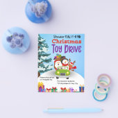 Weihnachts-Spielzeug-Aktion Familie oder Unternehm Flyer (Einzeln)