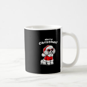 Weihnachts-Spielzeug-Pudel Lustiger Weihnachtsmann Kaffeetasse