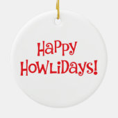 Weihnachts Spinone Italiano Keramik Ornament (Hinten)