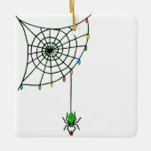 Weihnachts-Spione Web Lights Goth Holiday Keramikornament (Vorderseite)
