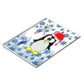 Weihnachts-Spiral-Notebook-Pinguin Notizblock (Linke Seite)