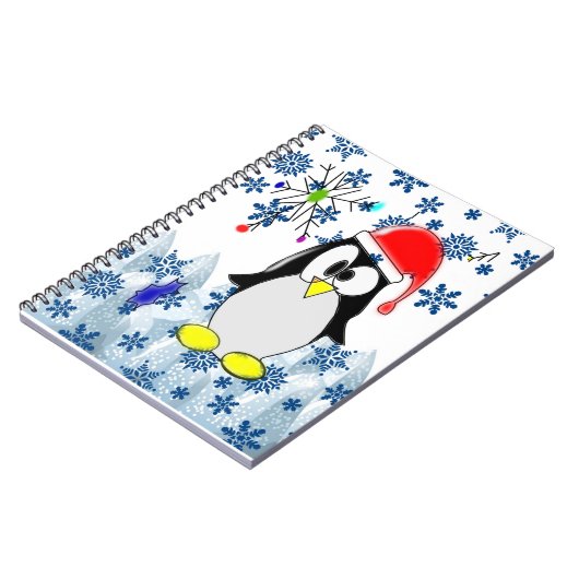 Weihnachts-Spiral-Notebook-Pinguin Notizblock (Linke Seite)