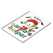 Weihnachts-Spiral-Notebook Weihnachtsmann Notizblock (Linke Seite)