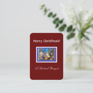 Weihnachts Spirituelle Bouquet Begleitkarte