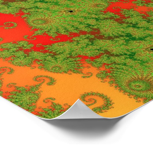 Weihnachts-Spiroposter Poster (Ecke)