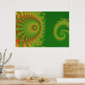 Weihnachts-Spiroposter Poster (Küche)