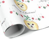 Weihnachts-Spitz Geschenkpapier (Rolleneckpunkt)