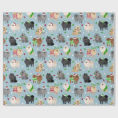 Weihnachts-Spitz Geschenkpapier (Flach)