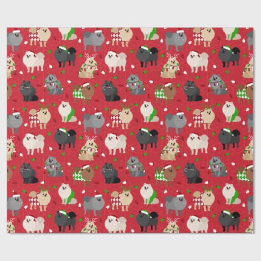 Weihnachts-Spitz Geschenkpapier (Flach)