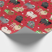Weihnachts-Spitz Geschenkpapier (Ecke)