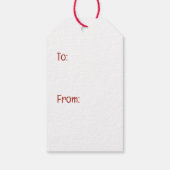 Weihnachts-Spitz Rentier Dog Geschenkanhänger (Rückseite)