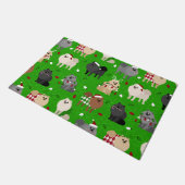 Weihnachts-Spitze Doormat Fußmatte (Schrägansicht)