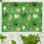 Weihnachts-Spitze Küchentuch (Gefaltet)