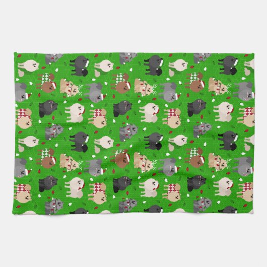 Weihnachts-Spitze Küchentuch (Horizontal)