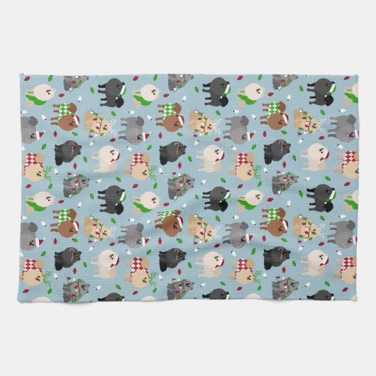 Weihnachts-Spitze Küchentuch (Horizontal)