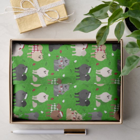 Weihnachts-Spitze-Papiertücher Seidenpapier (Geschenk)