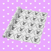 Weihnachts-Split Monogram Geschenkpapier