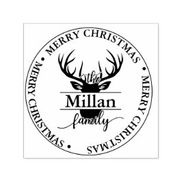 Weihnachts-Split Monogram Permastempel