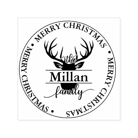 Weihnachts-Split Monogram Permastempel (Design)