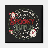 Weihnachts Spooky B Season Magnet (Vorne)