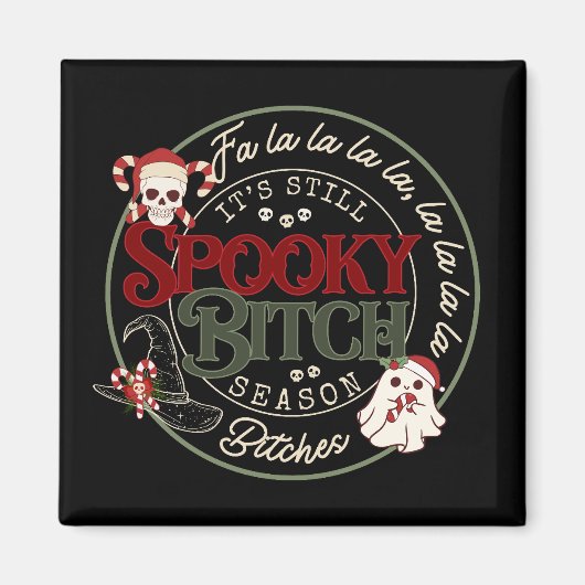 Weihnachts Spooky B Season Magnet (Vorne)