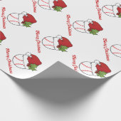 Weihnachts Sport Baseball Design Geschenkpapier (Ecke)