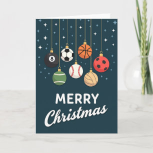 Weihnachts-Sport-Ornamente Karte