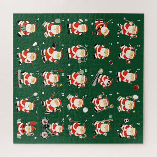 Weihnachts-SportCountdown Puzzle (Horizontal)