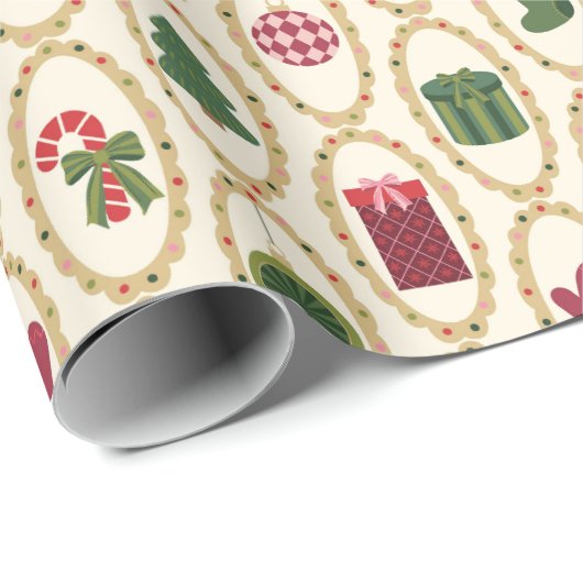 Weihnachts-Spotlights Geschenkpapier (Rolleneckpunkt)