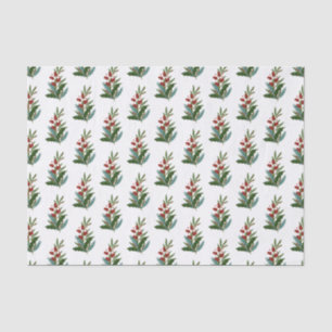 Weihnachts-Sprigs-Muster Seidenpapier