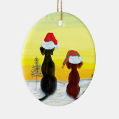 Weihnachts-Springador Keramik Ornament (Rechts)