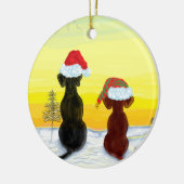 Weihnachts-Springador Keramik Ornament (Links)