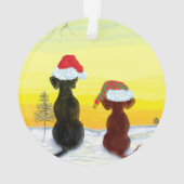 Weihnachts-Springador Ornament (Rückseite)