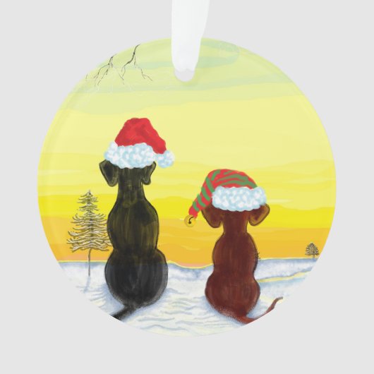 Weihnachts-Springador Ornament (Vorderseite)