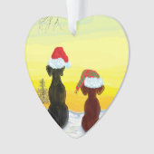 Weihnachts-Springador Ornament (Vorderseite)