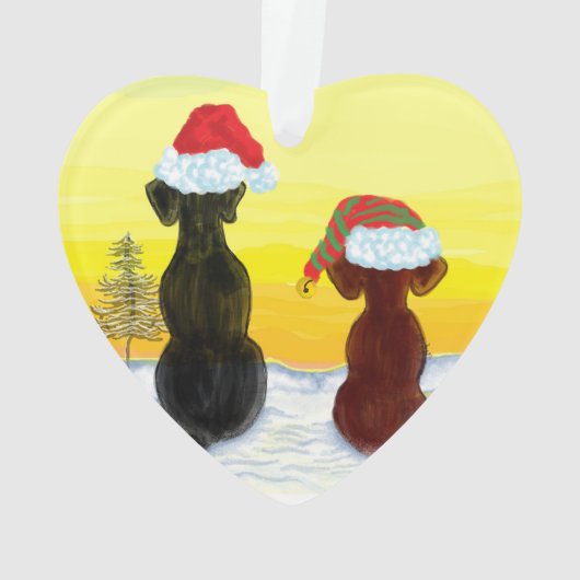 Weihnachts-Springador Ornament (Rückseite)